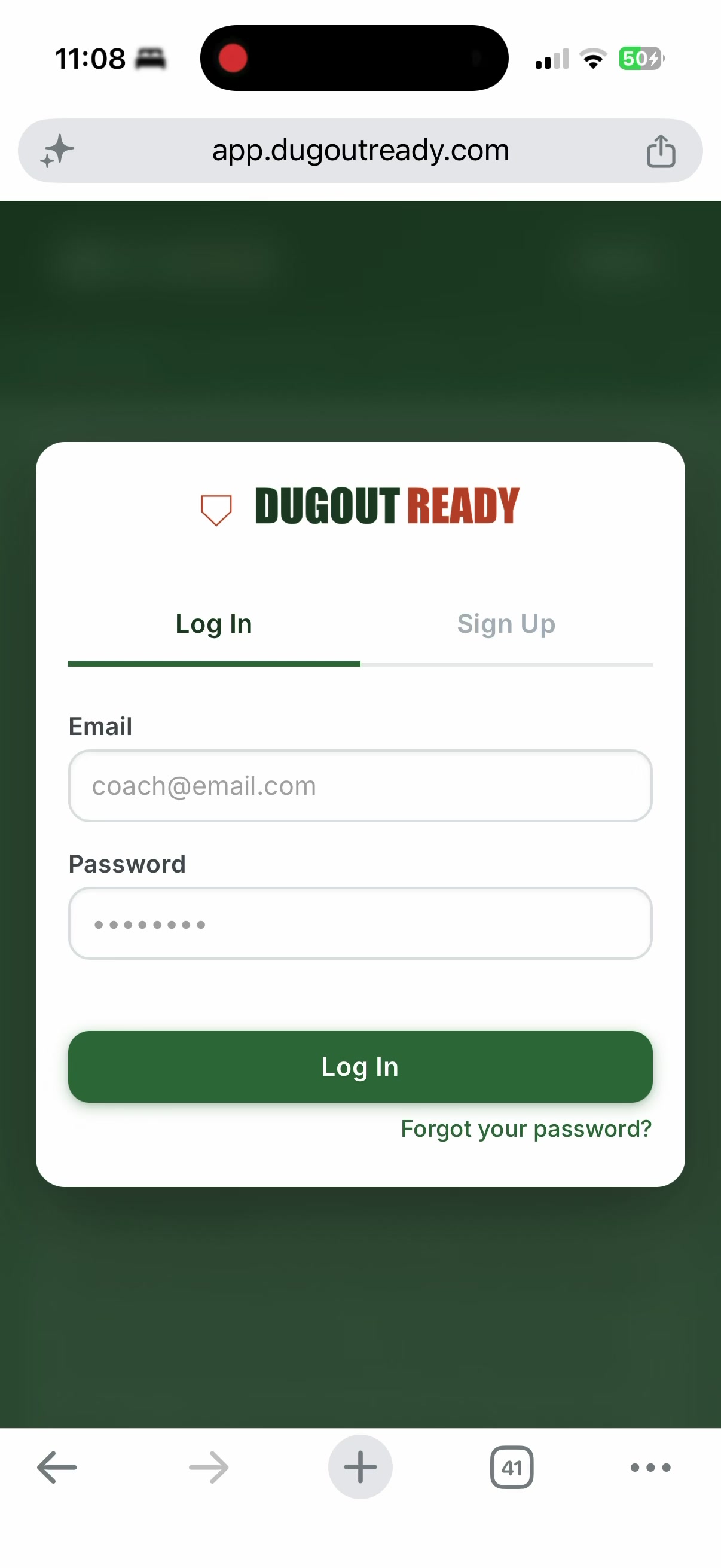 Open website in Safari
