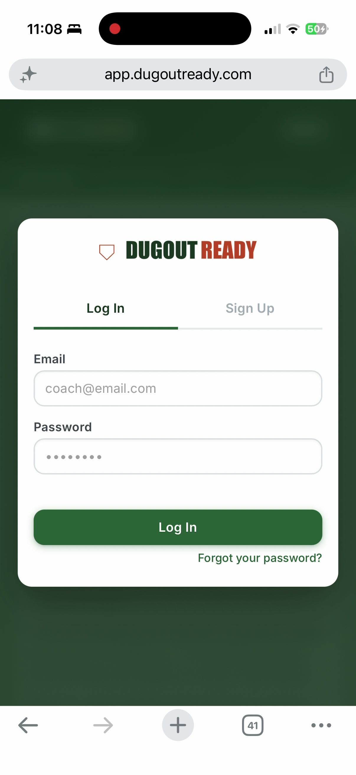Tap share button