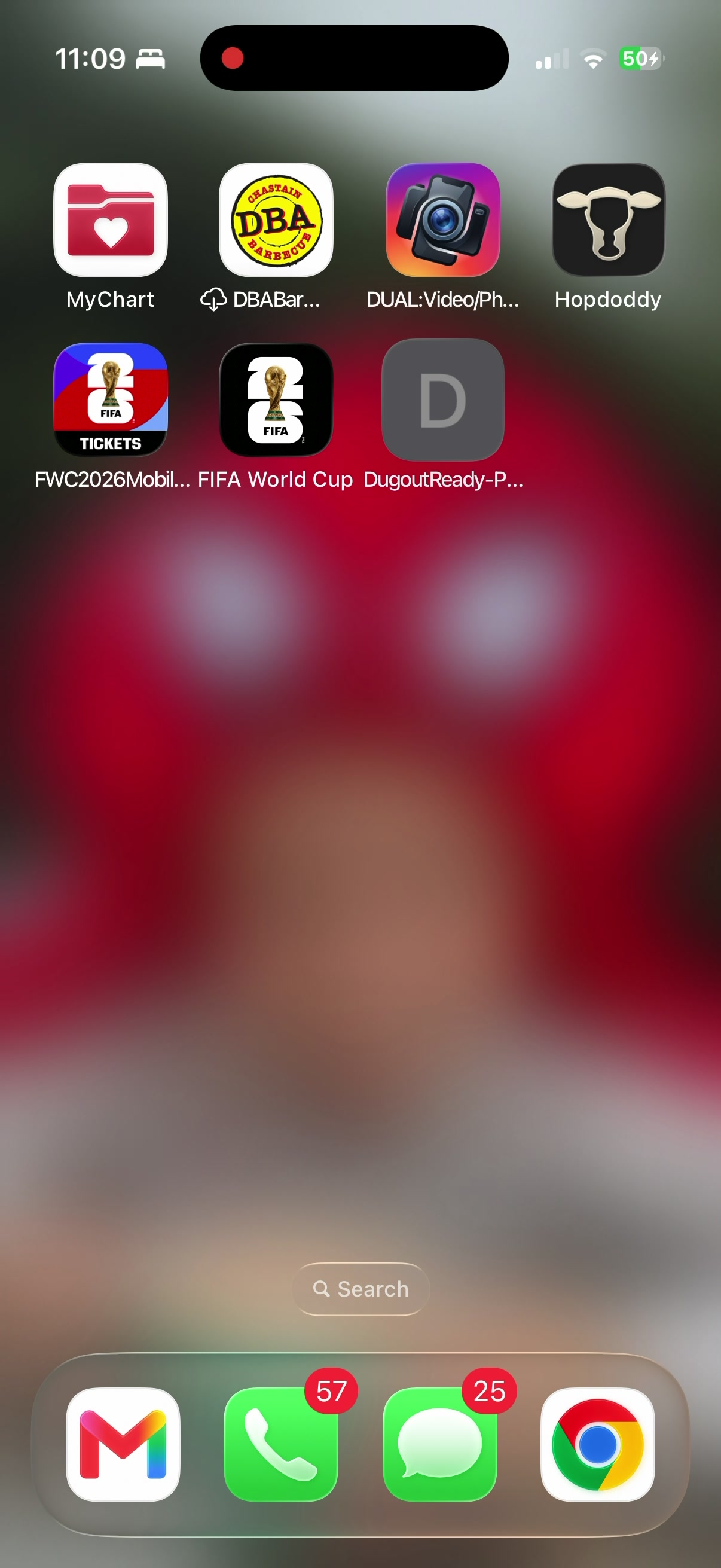App on home screen